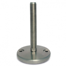 Stainless steel feet – medium load – Stainless steel adjustable feet Ø 159 with holes, fixed screw, heavy load